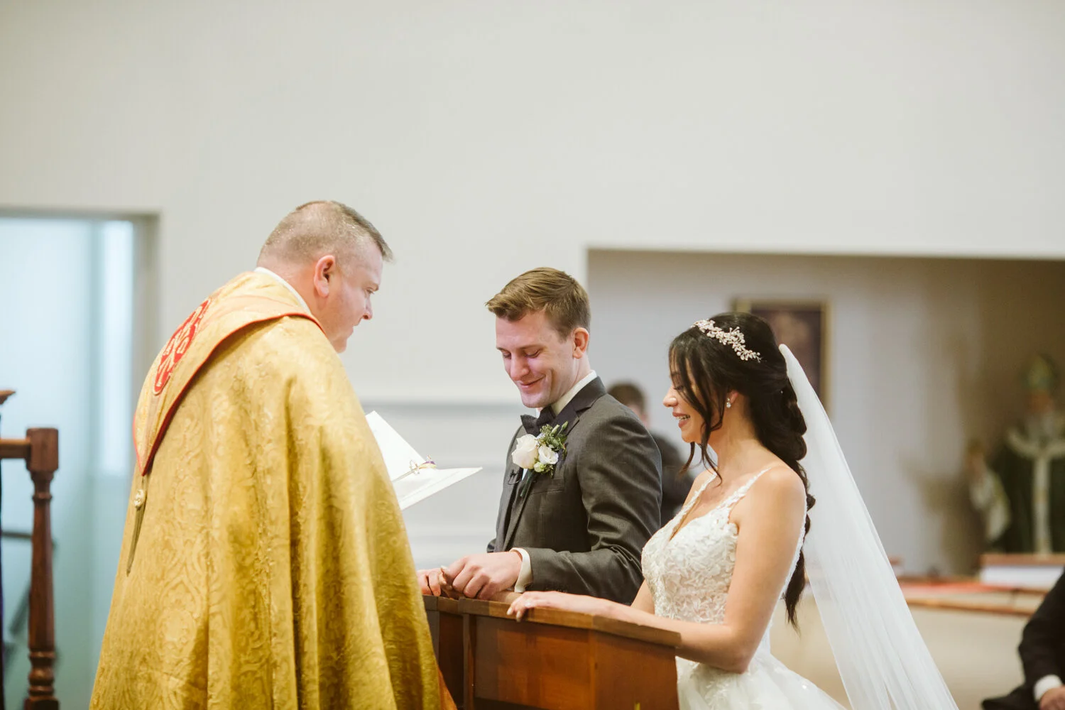 St. Marys Parish Wedding Ceremony — wedding day photograph