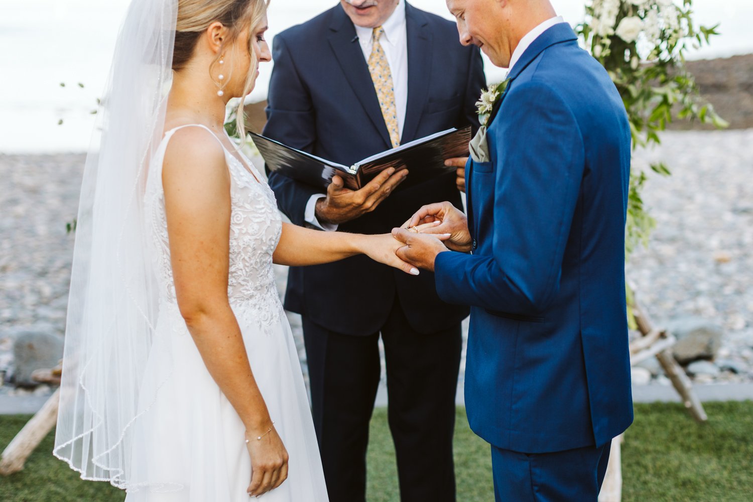 Summer Oceanview of Nahant Wedding — wedding photograph