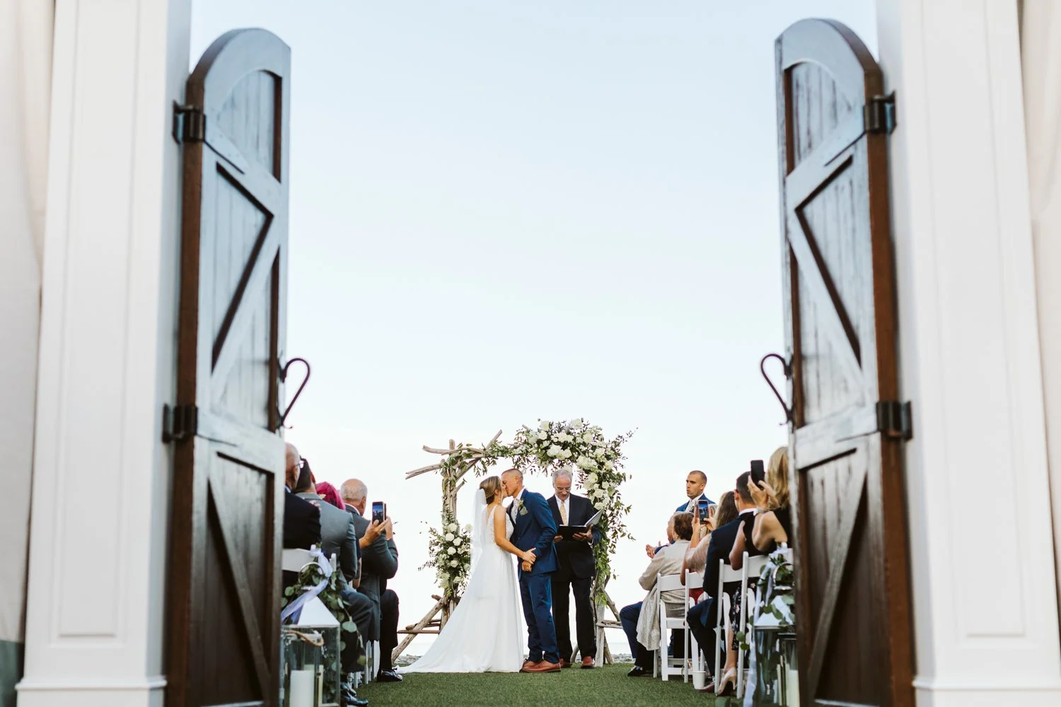 Summer Oceanview of Nahant Wedding — documentary wedding photograph
