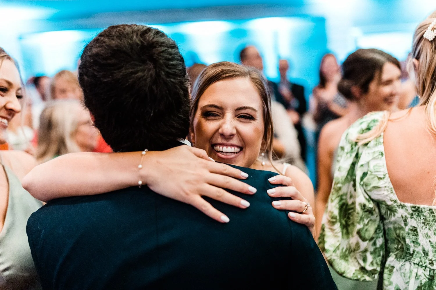 Summer Oceanview of Nahant Wedding — candid wedding moment