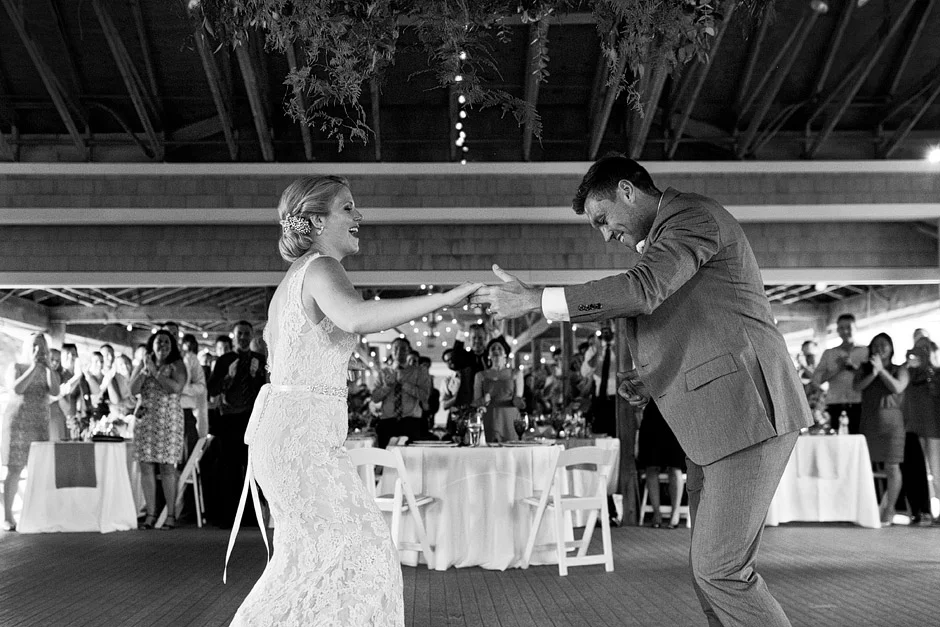 A Classic New England Tent Wedding — candid wedding moment