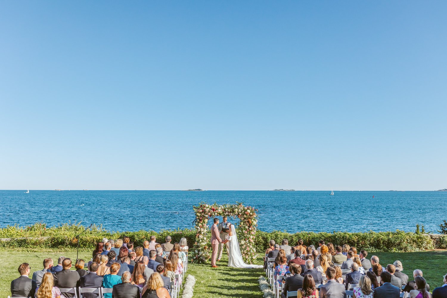 Candid wedding moment