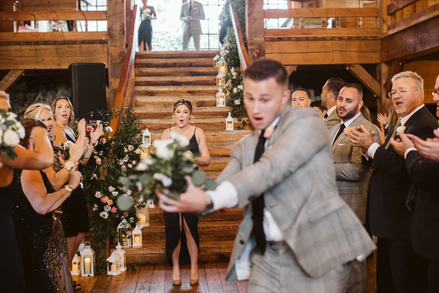 Red Lion Inn, Cohasset MA — candid wedding moment