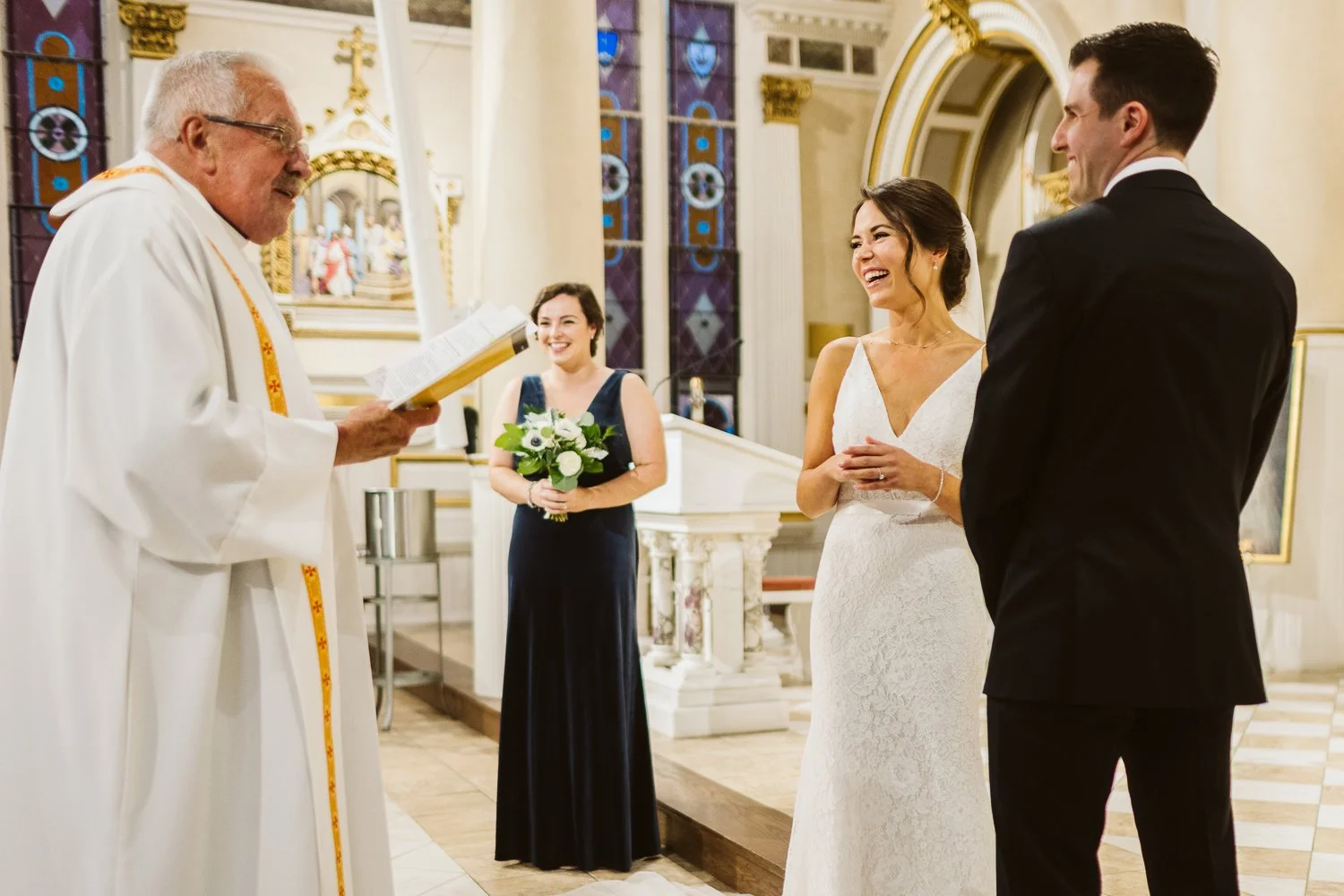 The Boston State Room — candid wedding moment