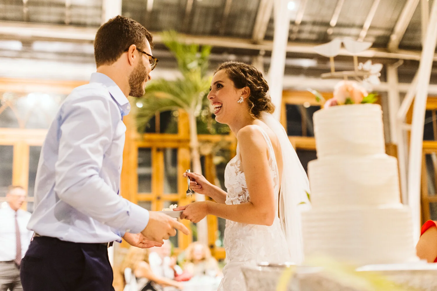 Tower Hill Botanic Garden — candid wedding moment