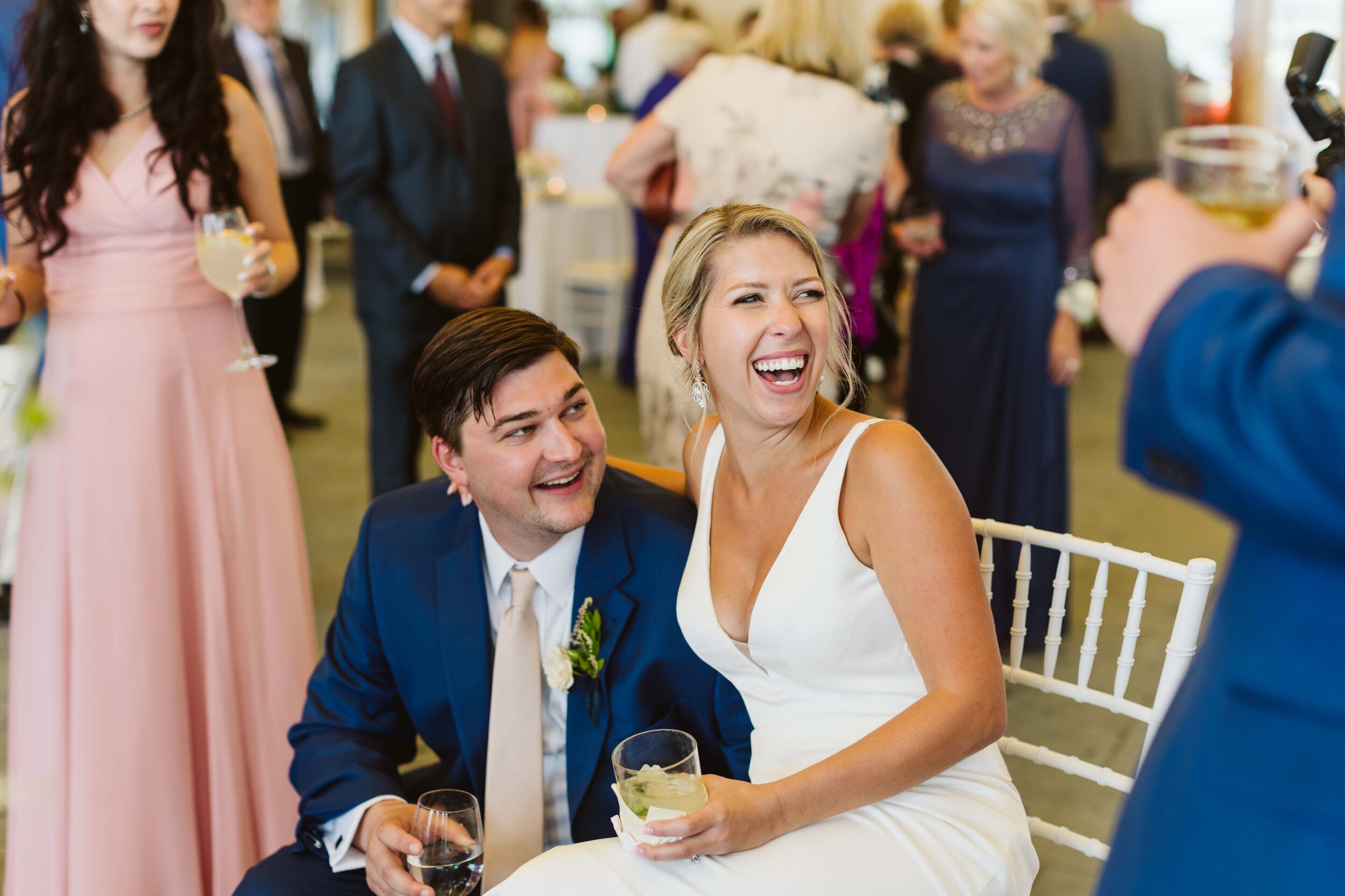 Nantasket Beach Resort — candid wedding moment