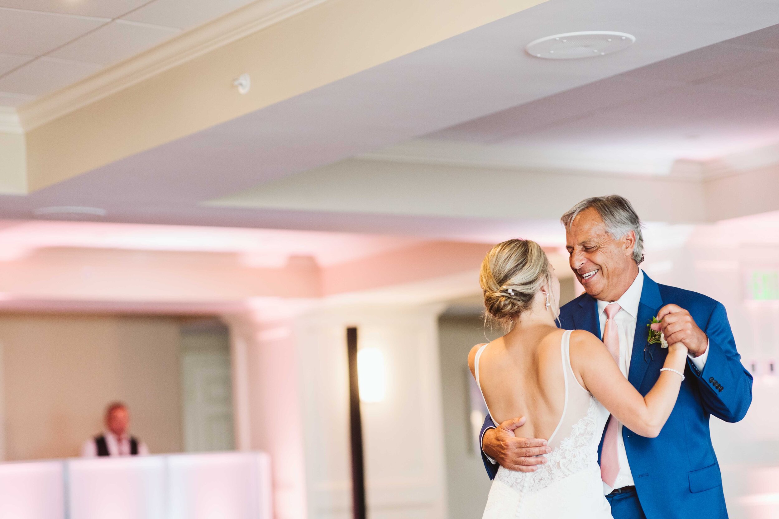 Nantasket Beach Resort — candid wedding moment