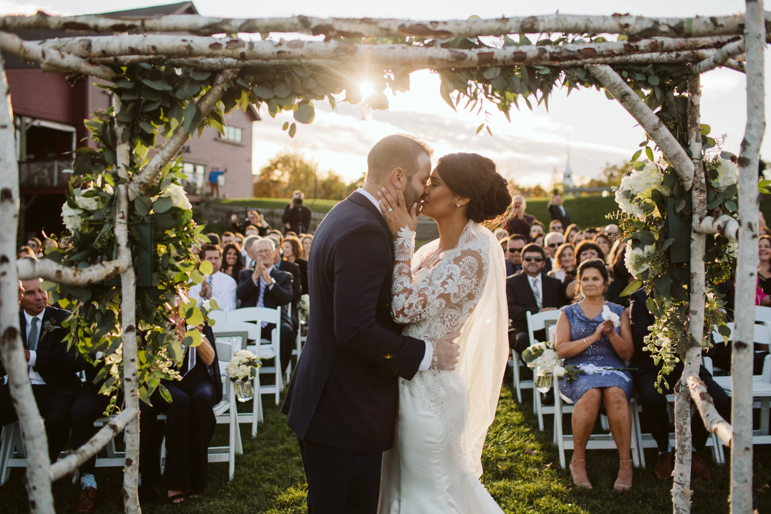 Candid wedding moment