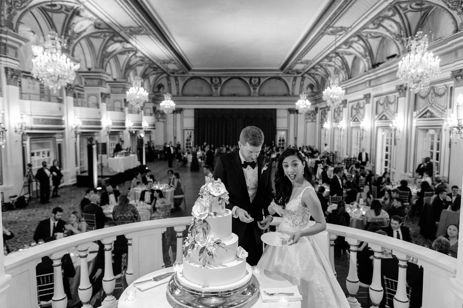 A Downtown Boston Wedding at The Fairmont Copley — candid wedding moment