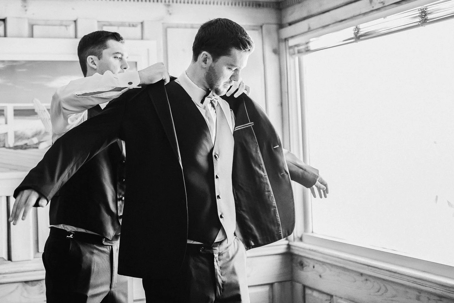 Wychmere Beach Club — candid wedding moment