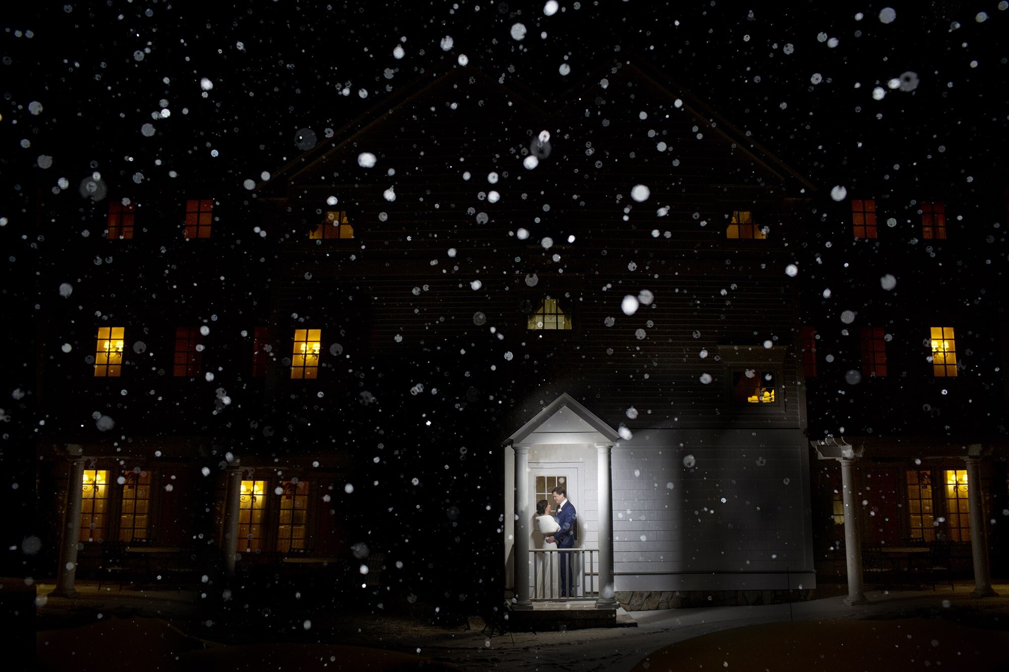 Winter Wedding at York Harbor Inn — documentary wedding photograph